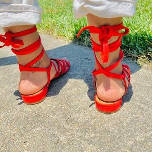 The Holly Ankle Strap Sandal; size 9.5 | Madewell